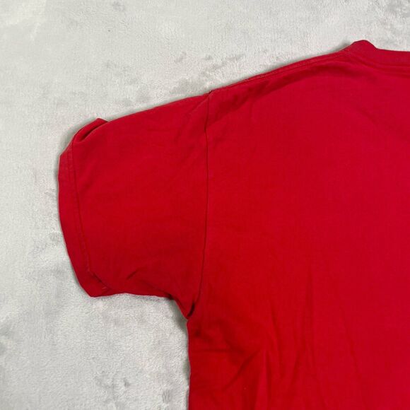 Vtg Chicago Bulls T Shirt Made In USA Michael Jordan Mens L Spellout Graphic - Picture 12 of 15